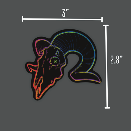 Ram’s Skull Vinyl Sticker