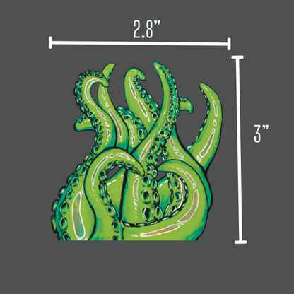 octopus cryptid cthulu magnet size chart