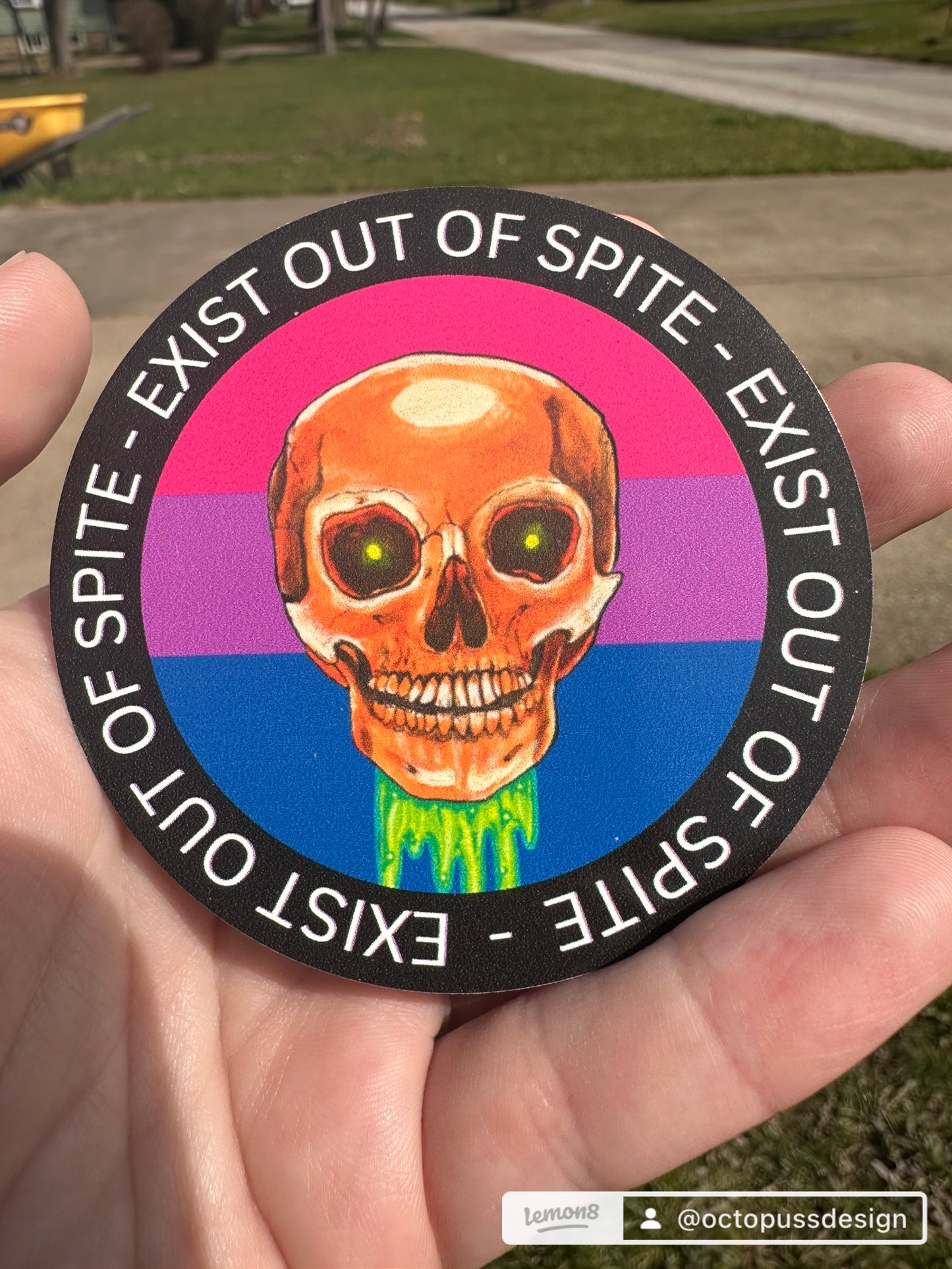 "Exist Out of Spite" LGBTQIA+ Pride Vinyl Sticker