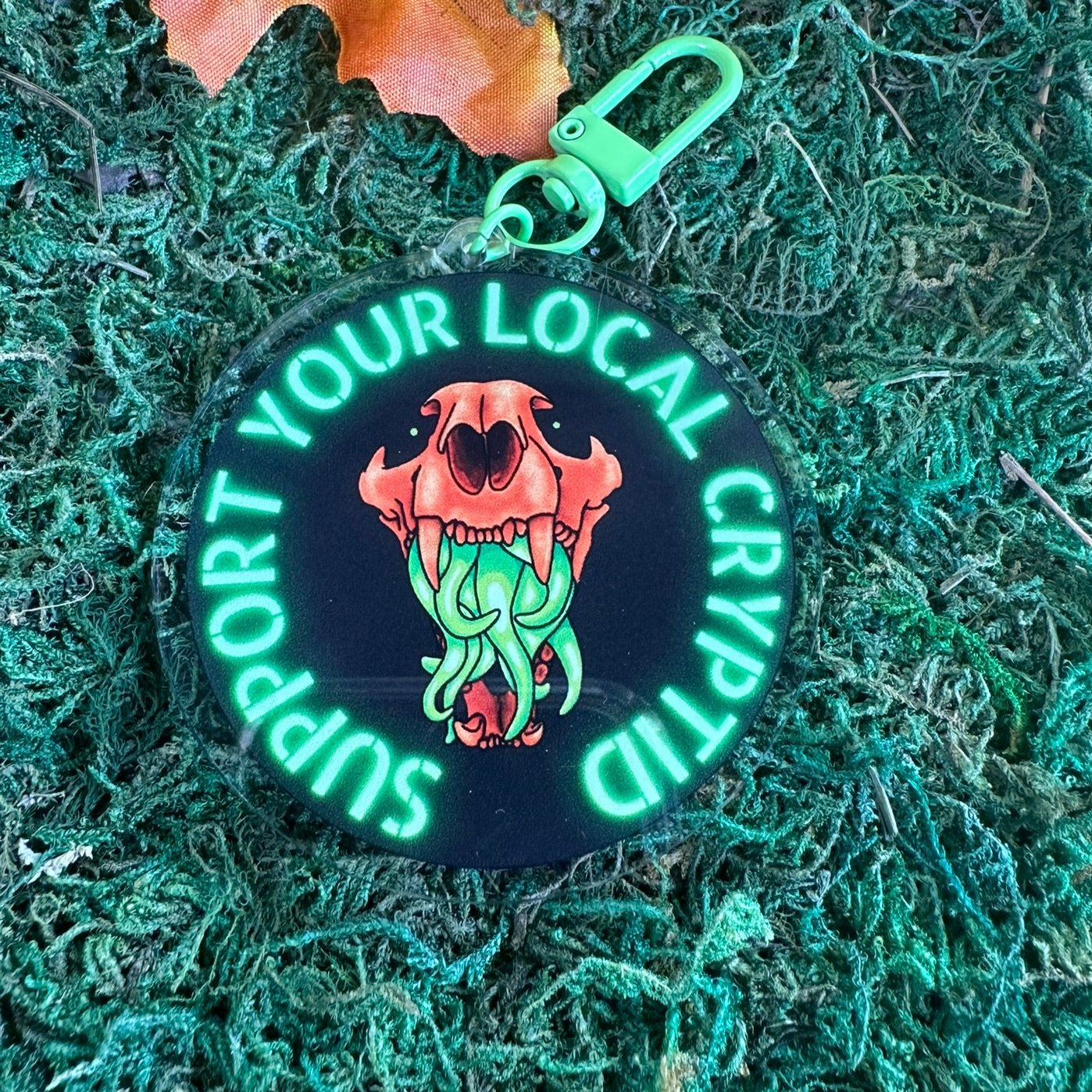 goth halloween punk keychain cryptid cryptidcore