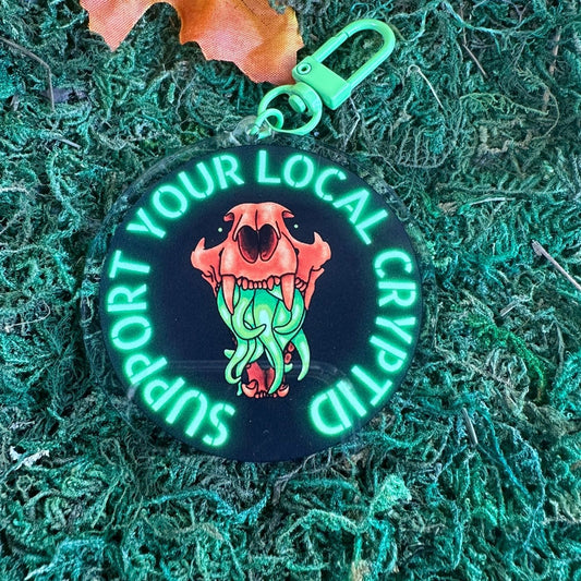 goth halloween punk keychain cryptid cryptidcore