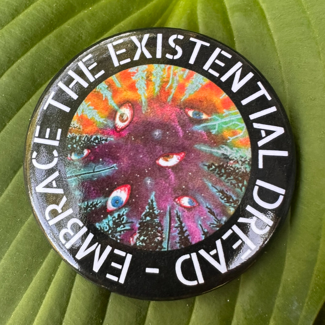 existential existentialism eye art collectible pin 