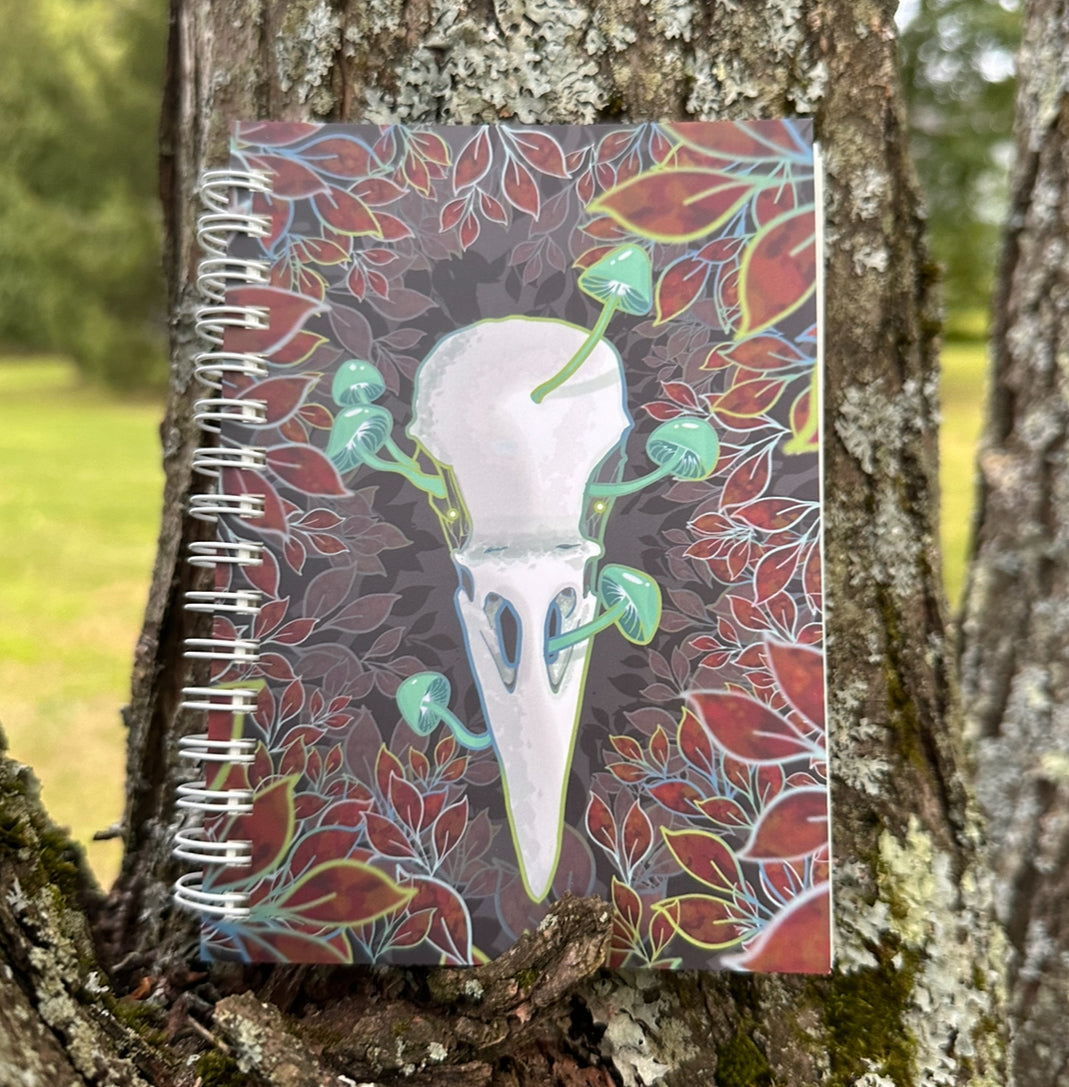 Raven Death Skull Journal