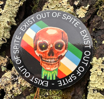 "Exist Out of Spite" LGBTQIA+ Pride Vinyl Sticker