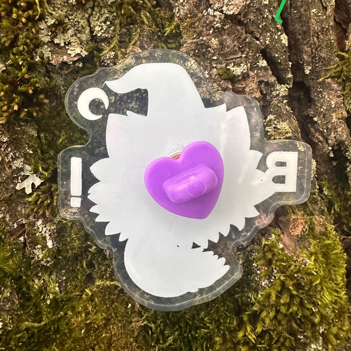 Boo Witch Hat Cat Acrylic Pin