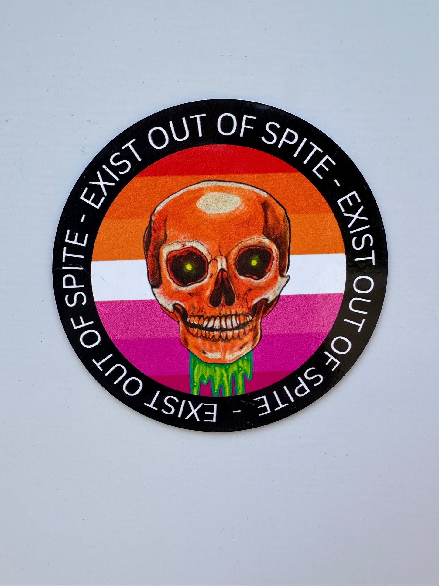 "Exist Out of Spite" LGBTQIA+ Pride Magnet