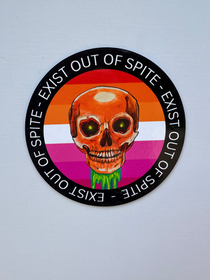 "Exist Out of Spite" LGBTQIA+ Pride Magnet