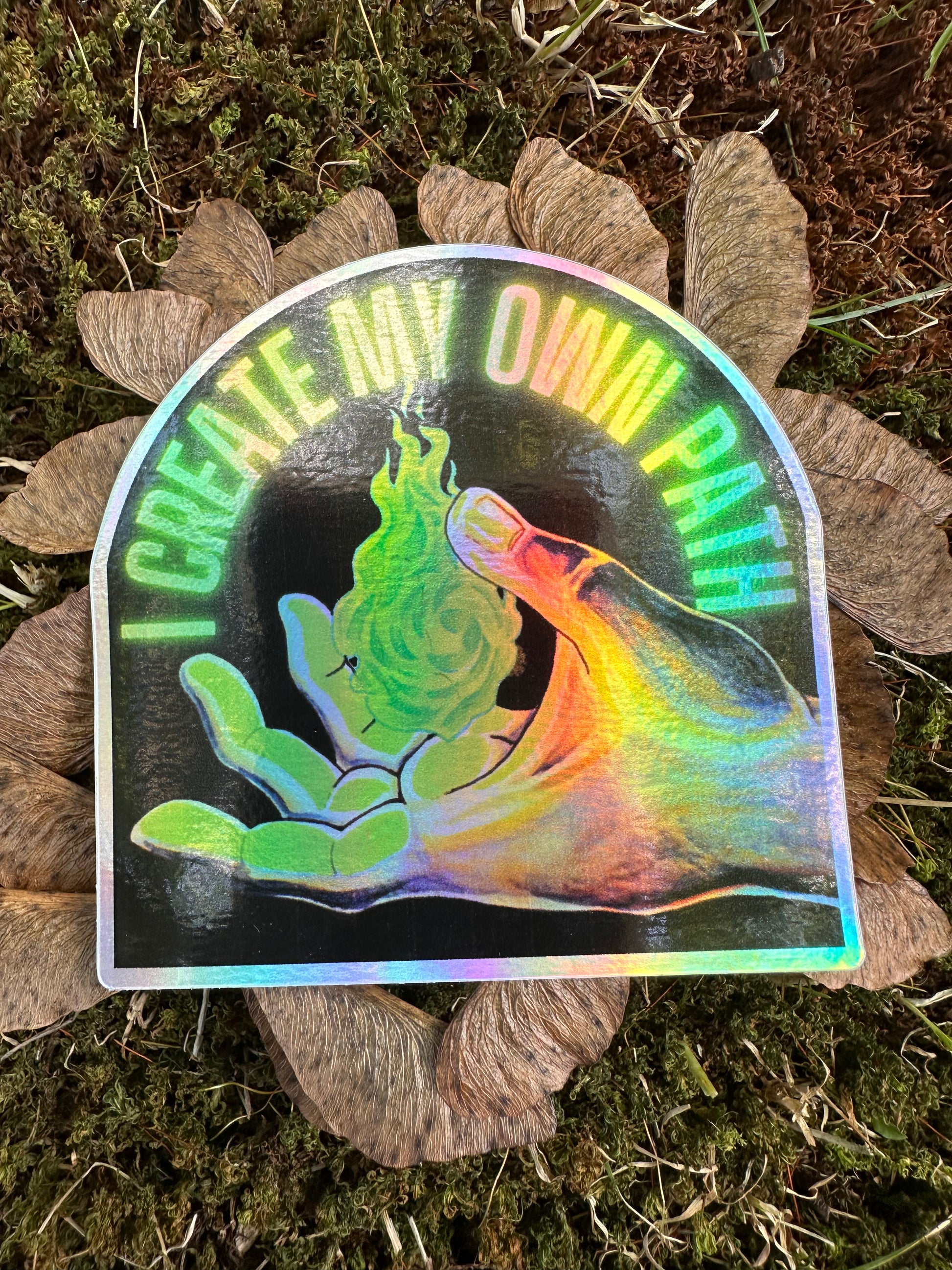 holographic inspirational motivational collectible sticker journal skateboard journaling bujo