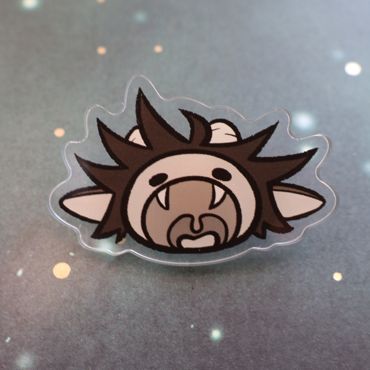 Tiny critter screaming pin