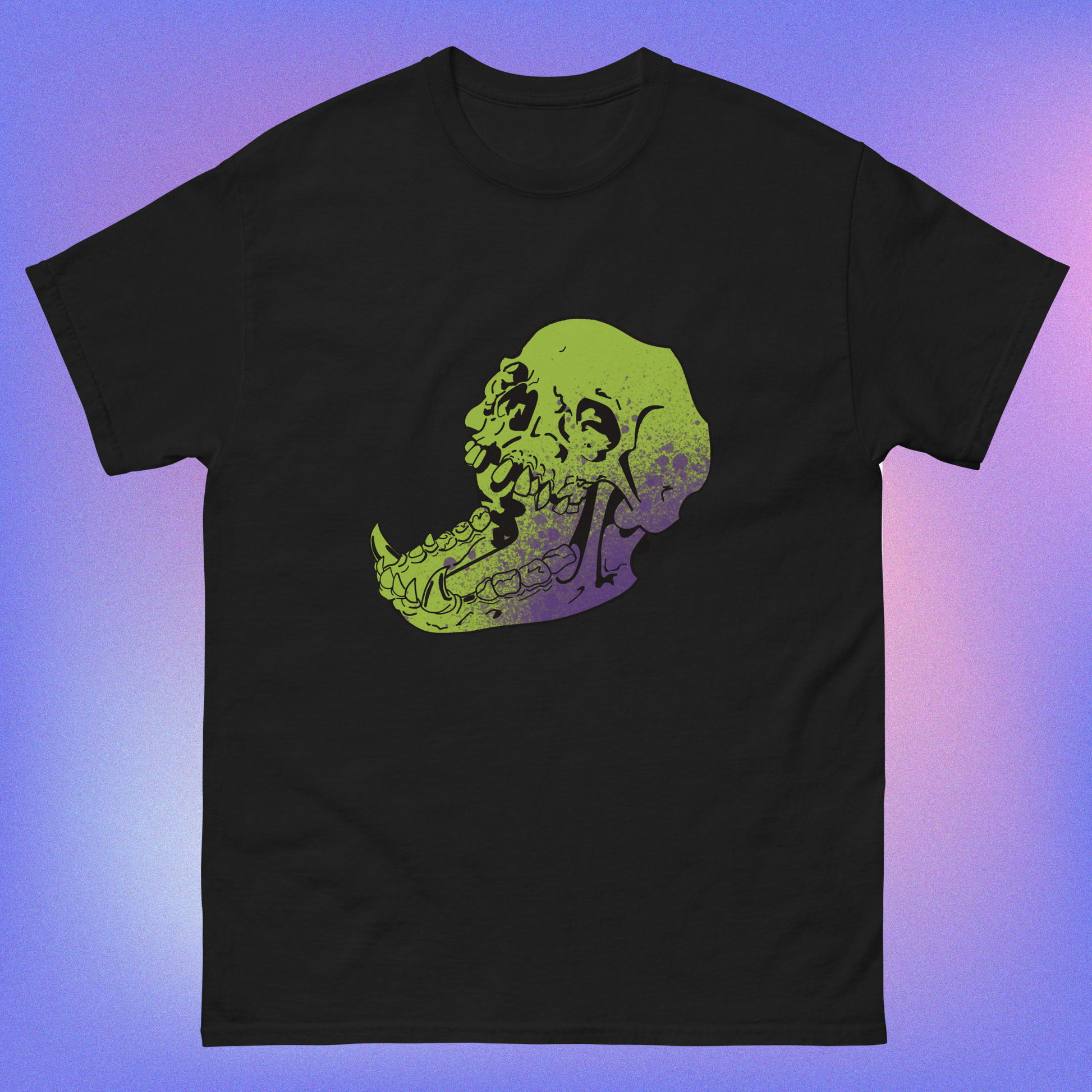 skull tee graffiti grafitti tshirt skateboarder neon tattoo