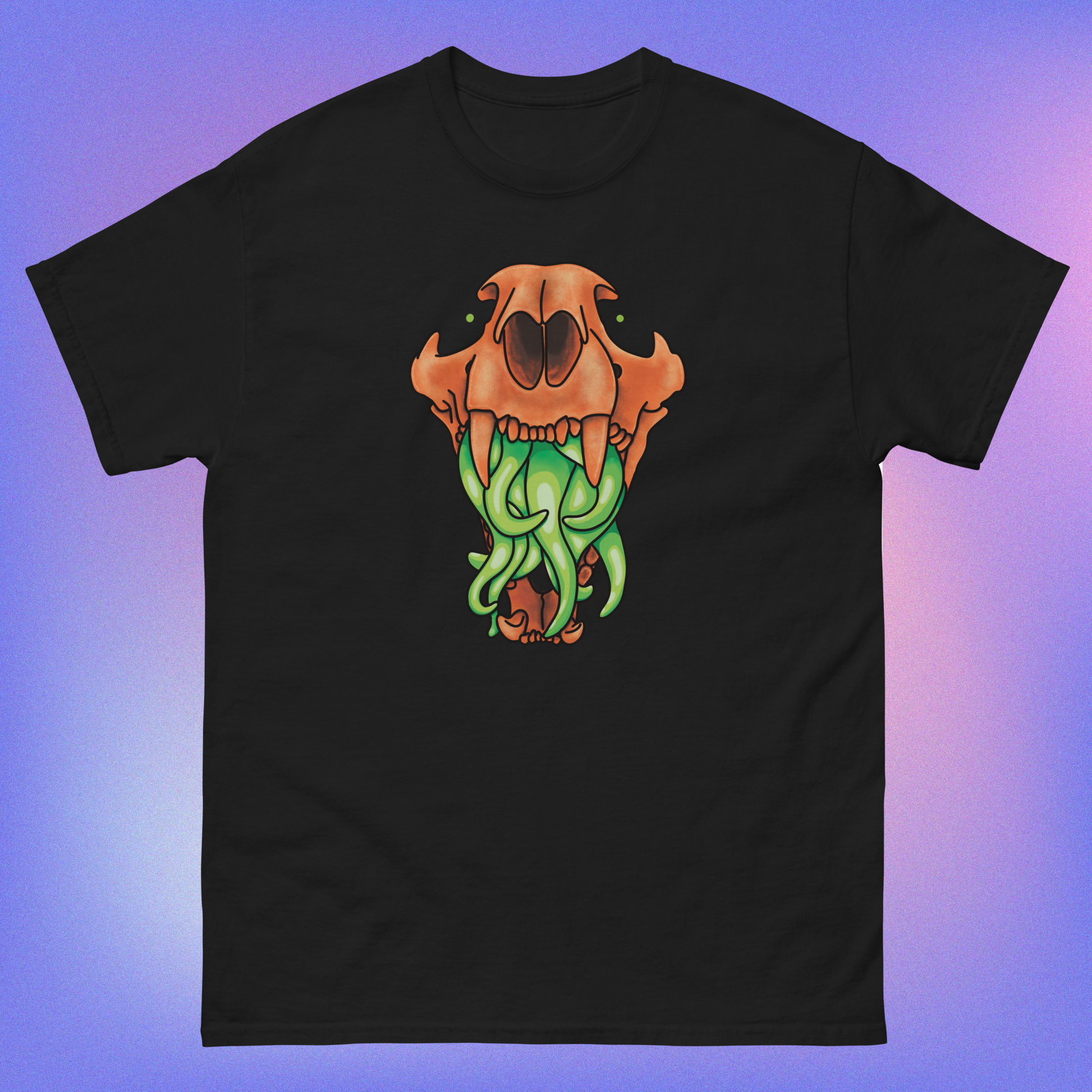 skateboard skateboarder cryptid cryptidcore cthulu skull cat skull autumn fall halloween