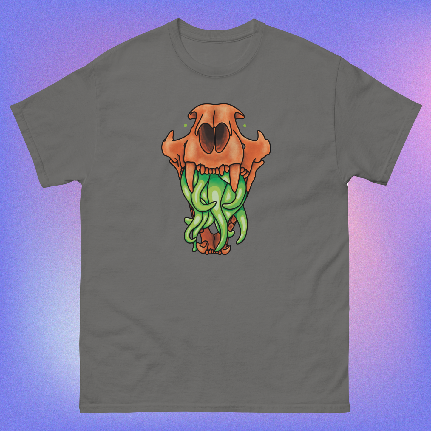 skateboard skateboarder cryptid cryptidcore cthulu skull cat skull autumn fall halloween