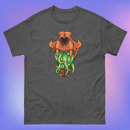 skateboard skateboarder cryptid cryptidcore cthulu skull cat skull autumn fall halloween